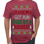 Grandma Got Ran Over by a Reindeer | Classic Xmas Song Holiday Movie Quote Ugly Christmas Sweater Men's T-Shirt
