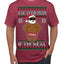 Ask Your Mom If I'm Real Funny Black Santa Claus Censored Ugly Christmas Sweater Men's T-Shirt