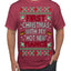 First Christmas With My Hot New Fiance Classic Newlywed Ugly Christmas Sweater Men's T-Shirt