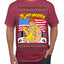 Trumpamania Funny Hogan 80s USA Wrestling Sports Parody Ugly Christmas Sweater Men's T-Shirt