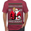 Santa's Favorite President Red Suit Trump Ugly Christmas Sweater Men's T-Shirt