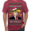Feliz Navidad Mi Amigos Funny President Ugly Christmas Sweater Men's T-Shirt