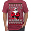 Santa Is Him Funny Gen Z Viral Meme Shades Slang Ugly Christmas Sweater Men's T-Shirt