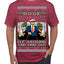 Doge Elf Around and Find Out Trump Elon Vivek MAGA Ugly Christmas Sweater Men's T-Shirt