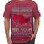 Make America Red Again USA Map Trump 2024 MAGA Ugly Christmas Sweater Men's T-Shirt