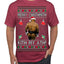 Merry Chrithmith Kith My Ath, Butt Viral Kiss My Ass Boxing Fight Meme Ugly Christmas Sweater Men's T-Shirt