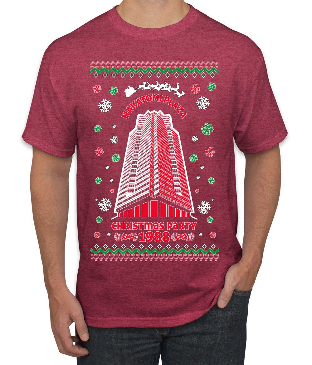 Nakatomi Plaza Christmas Party 1988 Ugly Christmas Men's T-Shirt