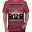 I'll Be Home for Christmas | Funny Santa Clause President Donald Trump White House Holiday Xmas Sweaters, MAGA Ugly Christmas Sweater Men's T-Shirt