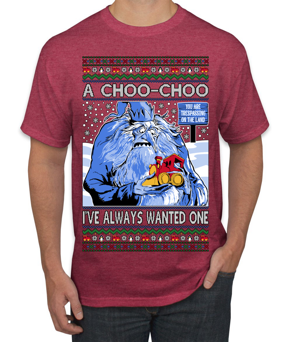 A Choo Choo I've Always Wanted One Winter Warlock Movie Ugly Christmas Sweater Men's T-Shirt