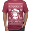 Peanut Loved Christmas RIP Funny Viral Squirrel Meme Ugly Christmas Sweater Men's T-Shirt