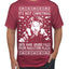 It's Not Christmas Until Hans Gruber Falls From Nakatomi Plaza White Ugly Christmas Sweater Men's T-Shirt