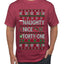 Naughty Nice 41, Ugly Christmas Unisex Sweater List, Extra Festive, Ugly Christmas Sweater Men's T-Shirt