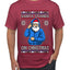 Santa Stands On Christmas, Ugly Christmas Sweater Men's T-Shirt