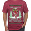 Hold My Package, Ugly Christmas Sweater Unisex Unisex Men's T-Shirt