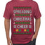 Spreading Christmas Cheer, Ugly Christmas Sweater Unisex Men's T-Shirt