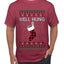 Well Hung, Ugly Christmas Sweater Unisex Men's T-Shirt