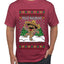 Feliz Navidad Dancing Gingerbread Man, Ugly Christmas Sweater Unisex Men's T-Shirt