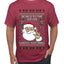 Be Nice To The Server Santa's Watching, Ugly Christmas Sweater Unisex Men's T-Shirt