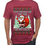 You Should See The Size Of My Sack Naughty Santa, Ugly Christmas Sweater Unisex Men's T-Shirt