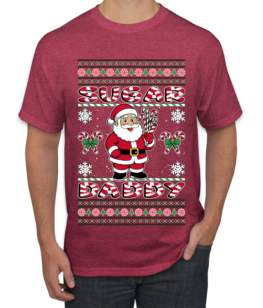 Sugar Daddy Santa, Ugly Christmas Sweater Unisex Men's T-Shirt