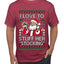 I Love To Stuff Her Stocking, Ugly Christmas Sweater Unisex Men's T-Shirt