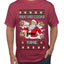 Milk And Cookie Time, Ugly Christmas Sweater Unisex Men's T-Shirt