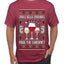 Jingle Bells, Zinfandel Pass The Cabernet Wine Drinker, Ugly Christmas Sweater Unisex Men's T-Shirt