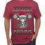 Look At Me Being All Festive And Shit, Ugly Christmas Sweater Unisex Men's T-Shirt