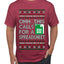 Oh... This Calls for A Spreadsheet, Ugly Christmas Sweater Unisex Men's T-Shirt