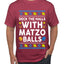 Deck The Halls With Matzo Balls Hanukkah, Ugly Christmas Sweater Unisex Men's T-Shirt