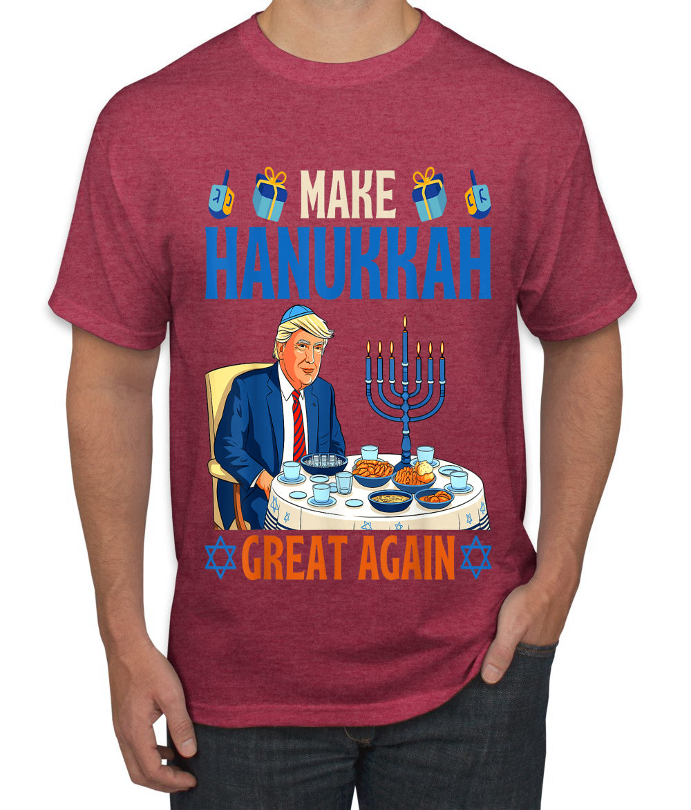 Make Hanukkah Great Again, Ugly Christmas Sweater Unisex Men's T-Shirt
