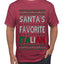Santa's Favorite Italian, Funny Italian Christmas Sweater, Ugly Christmas Sweater Unisex Men's T-Shirt