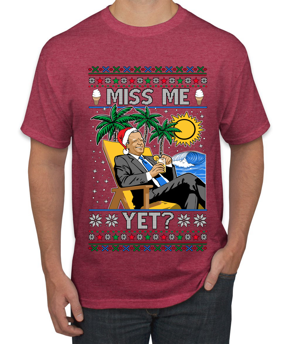 Miss Me Yet? President USA Design, Ugly Christmas Sweater Unisex Men's T-Shirt