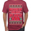 Pucker Up And Kiss My Jolly Ass, Ugly Christmas Sweater Unisex Men's T-Shirt
