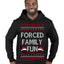 Forced Family Fun, Xmas Holiday Funny Ugly Christmas Sweater Premium Graphic Hoodie Sweatshirt
