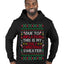 Due to Inflation This is My Ugly Christmas Sweater | Funny Ugly Christmas Sweater Premium Graphic Hoodie Sweatshirt