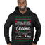Serial Killer Docs or Christmas Movies Slaying Sleighing Ugly Christmas Sweater Premium Graphic Hoodie Sweatshirt