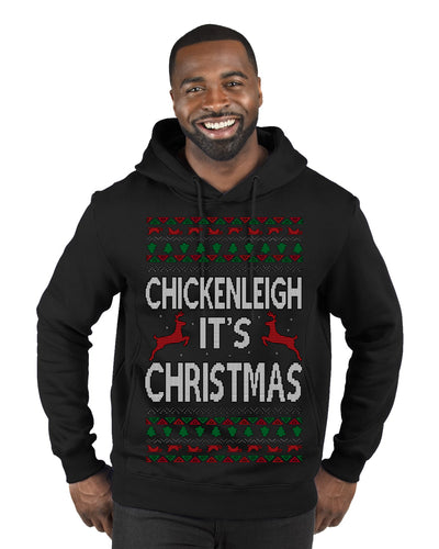 Chickenleigh It's Christmas Funny Viral Trending Meme Ugly Christmas Sweater Premium Graphic Hoodie Sweatshirt