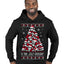 Is This Jolly Enough? Skeleton Skull Christmas Tree Ugly Christmas Sweater Premium Graphic Hoodie Sweatshirt