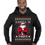Santa Is Him Funny Gen Z Viral Meme Shades Slang Ugly Christmas Sweater Premium Graphic Hoodie Sweatshirt