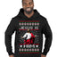 Jesus Is Him Funny Gen Z Viral Meme Shades Slang Ugly Christmas Sweater Premium Graphic Hoodie Sweatshirt