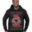 Hail Santa Funny Satanic Candy Devil Heavy Metal Satan Ugly Christmas Sweater Premium Graphic Hoodie Sweatshirt