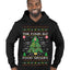The Four Elf Food Groups Candy Canes Syrup Funny Ugly Christmas Sweater Premium Graphic Hoodie Sweatshirt