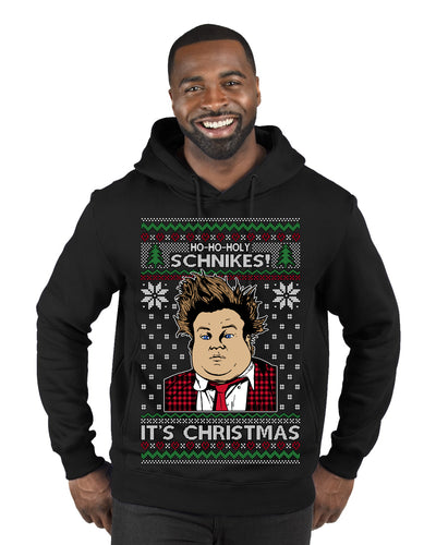 Ho Ho Holy Schnikes Funny 90s Classic Tommy Boy Movie Ugly Christmas Sweater Premium Graphic Hoodie Sweatshirt