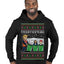 Tis the Season to Take Out the Garbage President Trump Ugly Christmas Sweater Premium Graphic Hoodie Sweatshirt