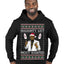 Naughty List Most Wanted, Funny Santa P Diddy Diddler Funny Party Viral Music Baby Oil Meme Ugly Christmas Sweater Premium Graphic Hoodie Sweatshirt