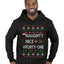 Naughty Nice 41, Ugly Christmas Unisex Sweater List, Extra Festive, Ugly Christmas Sweater Premium Graphic Hoodie Sweatshirt