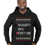 Naughty Nice 41, Simple List, Ugly Christmas Unisex Sweater, Funny Meme, Ugly Christmas Sweater Premium Graphic Hoodie Sweatshirt