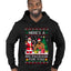 Here's A Big Package For You Black Santa Christmas Sweater, Ugly Christmas Sweater Premium Graphic Hoodie Sweatshirt