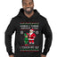 When I Think About You I Touch My Elf, Ugly Christmas Sweater Premium Graphic Hoodie Sweatshirt